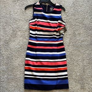 Vince Camuto Multicolor Striped Dress